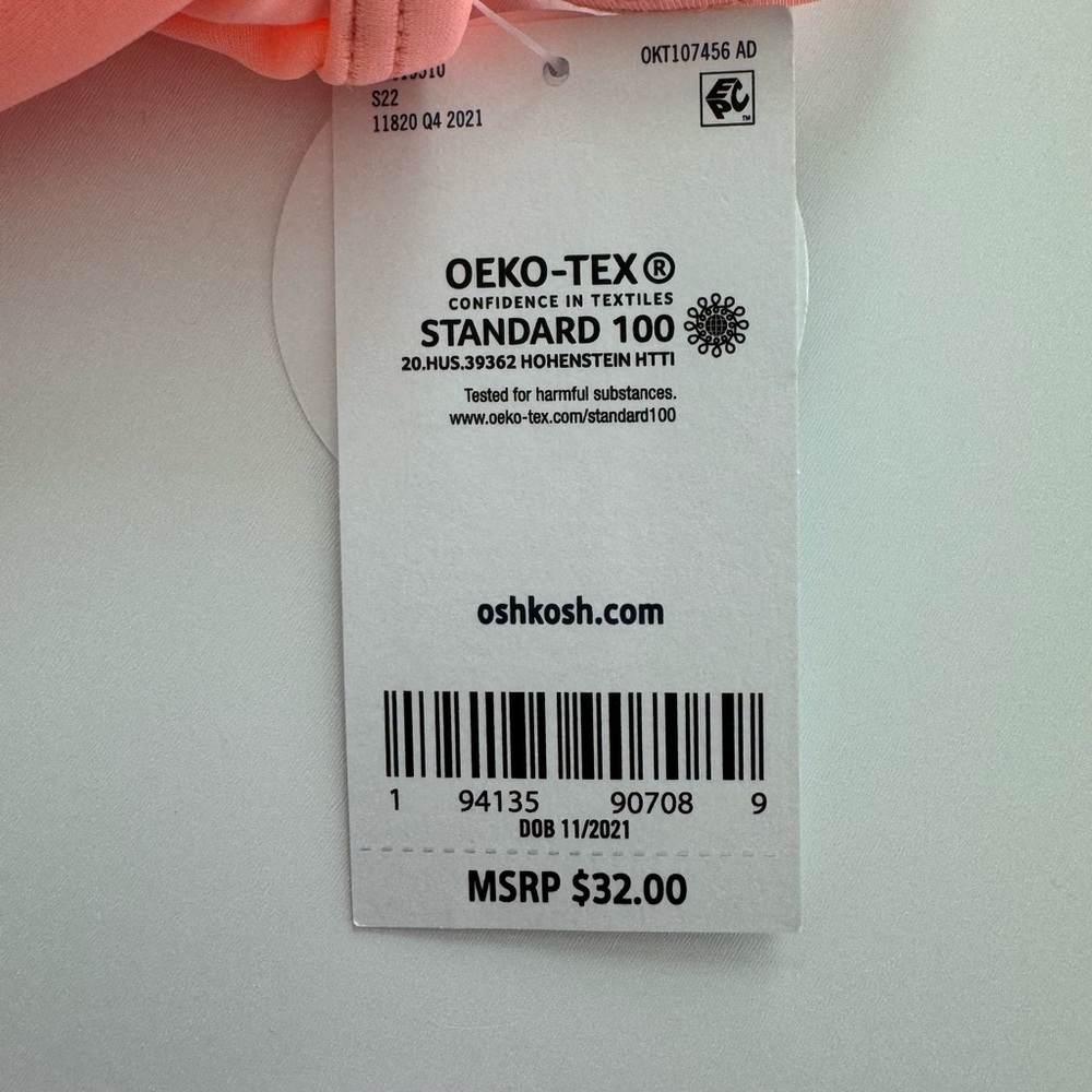 OshKosh B’gosh Scalloped 2 Piece Swimsuit 18 Months - Picture 9 of 10